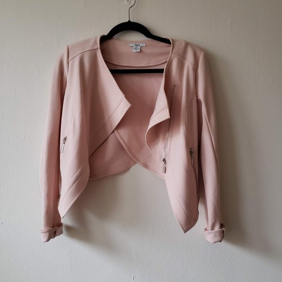 Bar III Jackets & Blazers - Bar III | Asymmetric Cut Blush Pink Blazer